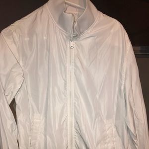 White Windbreaker